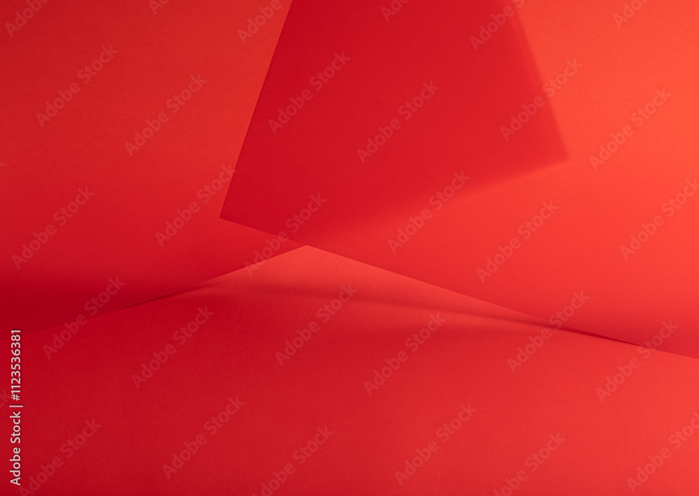 Fototapete scarlet red paper background with a smooth gradient and fine texture. rich and vibrant tones with