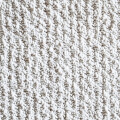Pristine White Carpeted Textural Background for Architectural and Interior Design