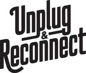 Unplug & Reconnect Motivational Poster