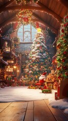 Santa's Workshop Christmas Eve Preparations