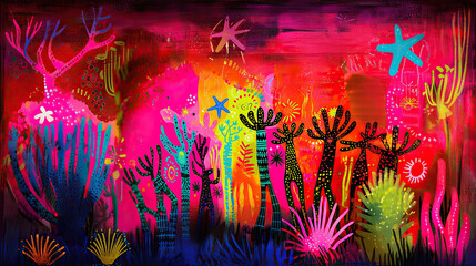 Fototapeta premium Abstract colorful background