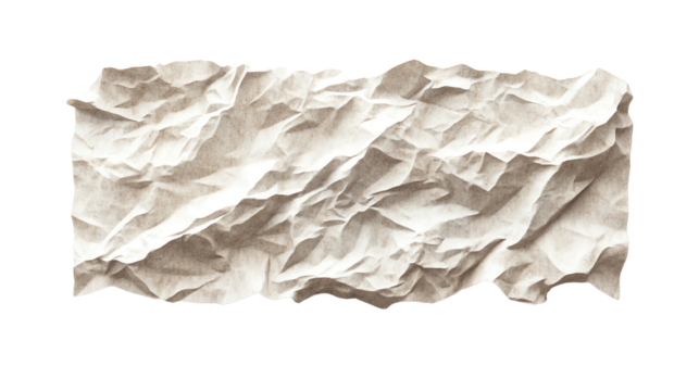 Crumpled paper background for design purposes or creative projects.