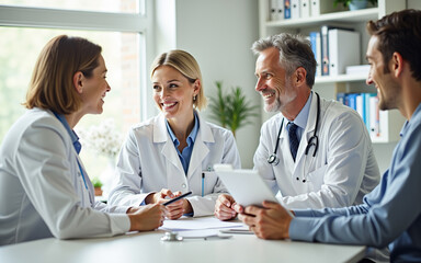 Obraz premium Doctor Consulting Patient with a Warm Smile