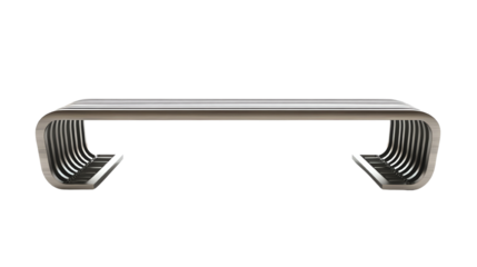 Modern and sleek coffee table with a unique design, perfect for contemporary homes.