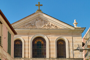Obraz premium Architectural details of church in Savona Italy