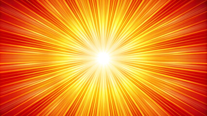 Obraz premium Colorful Radial Gradient with Sunny Yellow, Deep Orange, and Bright Red: Evoking the Warmth of a Summer Sunset for a Vibrant, Energetic Background or Design