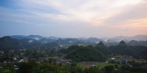 Fototapeta premium Cinematic View of Serene Landscapes 