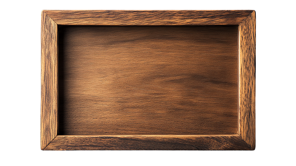 Wooden frame, empty background, ideal for text or image display, high-resolution photo.