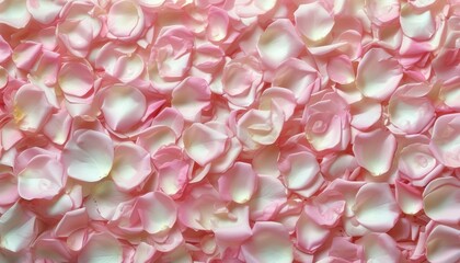 Fototapeta premium Romantic pink rose petals background for invitations with copy space