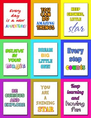 Brag Tags: Fun, colorful awards to celebrate achievements and inspire motivation with quotes