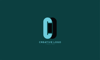 OO CO OC Abstract initial monogram letter alphabet logo design