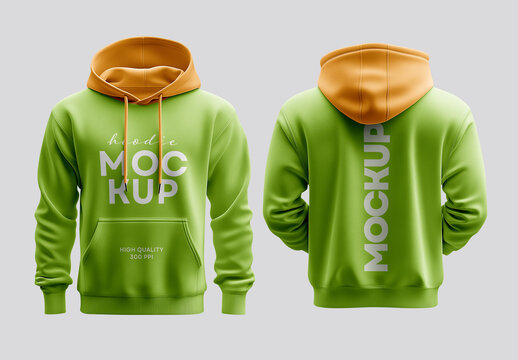 Hoodie PSD Mockup &ndash; Realistic AI-Generated Design for Customizable Apparel, Branding, and Fashion Showcases