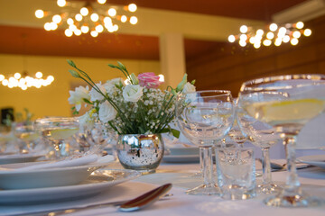 ceremonial table setting - wedding day