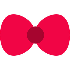 Simply red bow, red ribbon