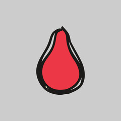 Hand-Drawn Vector Illustrations of Fresh Fruits - Colorful and Artistic Design