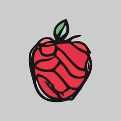 Hand-Drawn Vector Illustrations of Fresh Fruits - Colorful and Artistic Design