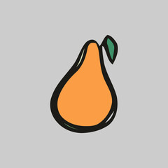 Hand-Drawn Vector Illustrations of Fresh Fruits - Colorful and Artistic Design