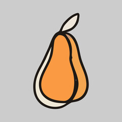 Hand-Drawn Vector Illustrations of Fresh Fruits - Colorful and Artistic Design