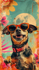 Retro Dog Groove Vibes