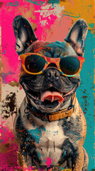 Retro Dog Groove Vibes