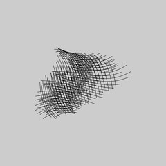 Dynamic Abstract Line Art - Brush Stroke Illustration with Fluid Motion