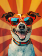 Retro Dog Groove Vibes