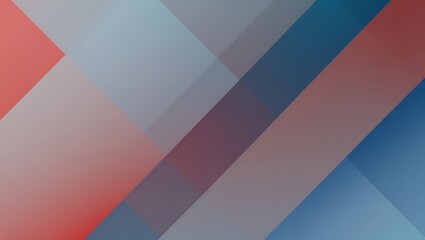 Obraz premium Abstract blue and red geometric background. Generative Ai.