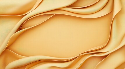 Obraz premium Elegant golden fabric drapes gracefully, creating an eye-catching backdrop. Perfect for design projects needing a touch of luxury and sophistication.