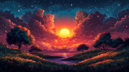 Naklejka premium A sketch showing how climate change alters global weather patterns and affects local ecosystems.