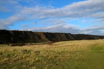 St Cyrus cliffs and dunes - National nature reserve - South Aberdeenshire - Scotland - UK
