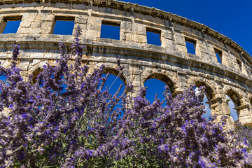 Obraz premium Amphitheater arena for gladiator fights in Pula