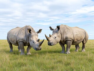 Fototapeta premium By utilizing genetic testing, conservationists aim to secure the survival of critically endangered species through selective breeding.