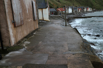 Small fishing village of Crovie - Aberdeenshire - Scotland - UK © Collpicto
