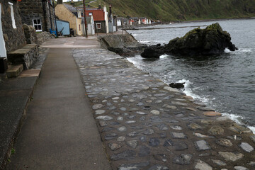 Small fishing village of Crovie - Aberdeenshire - Scotland - UK © Collpicto