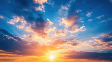 Obraz premium Solar Panels Under Sunset Sky