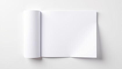 Blank canvas awaits creative inspiration in a minimalist workspace during bright daylight hours