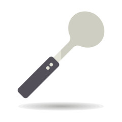 Ice cream spoon vector icon. Kitchen appliances