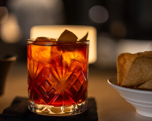 Old Fashioned cocktail.