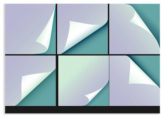 WHITE PAGE FLIP VECTOR