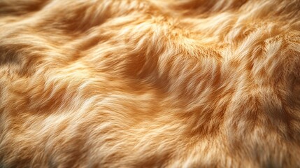 Fototapeta premium Textured golden fur surface for fashion and design concepts, copy space