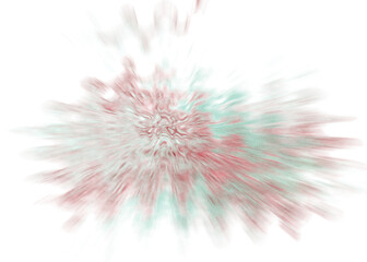 Naklejka premium An abstract transparent iridescent color blur design element.