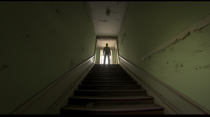 Obraz premium Anime Horror Manga Illustration: Vivid and Spine-Chilling Art