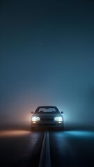 Fototapeta premium car driving on the road