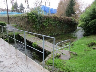 Puente sobre el río Freixa en Domaio, Galicia