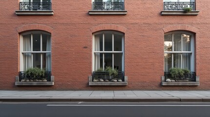 Obraz premium Bricked-Up Windows: A Symbol of Tax Avoidance in a British Building