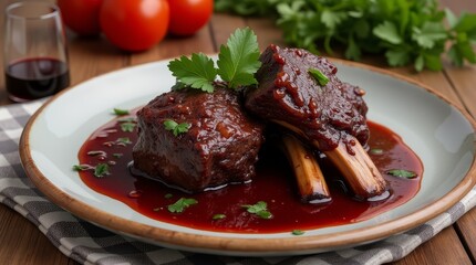 Delicious Short Ribs in Red Wine Sauce