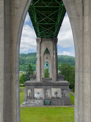 Underside of bridge in North Portland Oregon