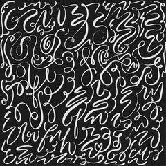 Fototapeta premium Hand drawing abstract calligraphy style illustration
