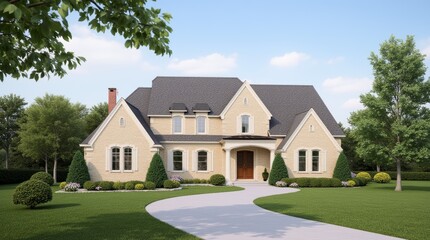 American House Exterior Enhanced