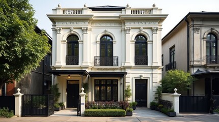 Neoclassical House Inspired by French Architecture